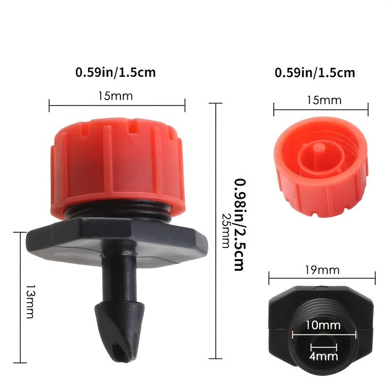 50/100pcs Micro Flow Dripper Drip Head Sprinklers for Irrigation System
