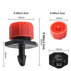 50/100pcs Micro Flow Dripper Drip Head Sprinklers for Irrigation System