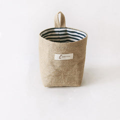 Wall Mounted Cotton And Linen Storage Bag Hanging Bag Dormitory Storage Bag