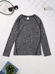 Breathable Women's Long Sleeve Running Shirt for Gym