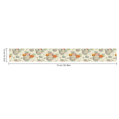 Autumn Morandi Pumpkin Vine Table Linen Set