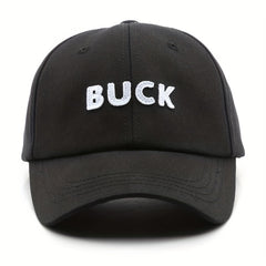 Buck Embroidered Denim Baseball Cap