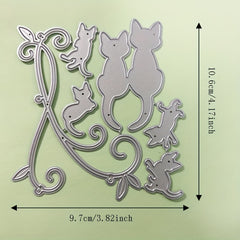 Cat Pattern Metal Die Cuts for Card Making DIY Scrapbooking Album Paper Crafts