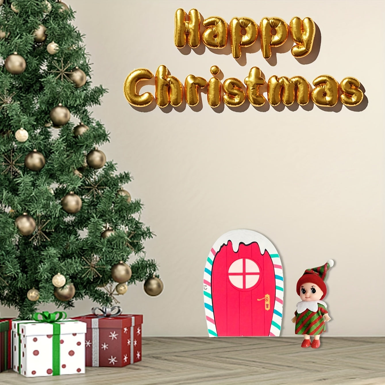 1pc Christmas Bookshelf Elf Doll Clothes Accessories