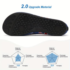 UK Flag Water Shoes Butterfly Print Lightweight Aqua Swim Socks