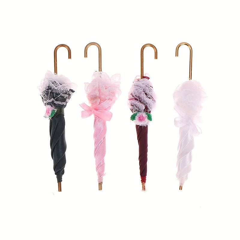 1:12 Dollhouse Royal Lady Lace Umbrella Accessory