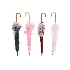 1:12 Dollhouse Royal Lady Lace Umbrella Accessory