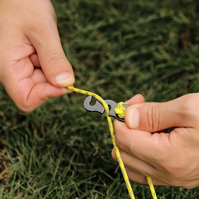 3pcs Aluminum Umbrella Rope Buckles Tent Rope Accessories S type