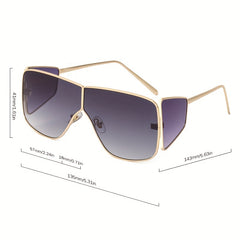 Oversized Square Shield Sunglasses UV400 Sun Shades for Driving Beach Party