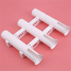3-Tube Fishing Rod Holder Portable Plastic Rack Fishing Accessories