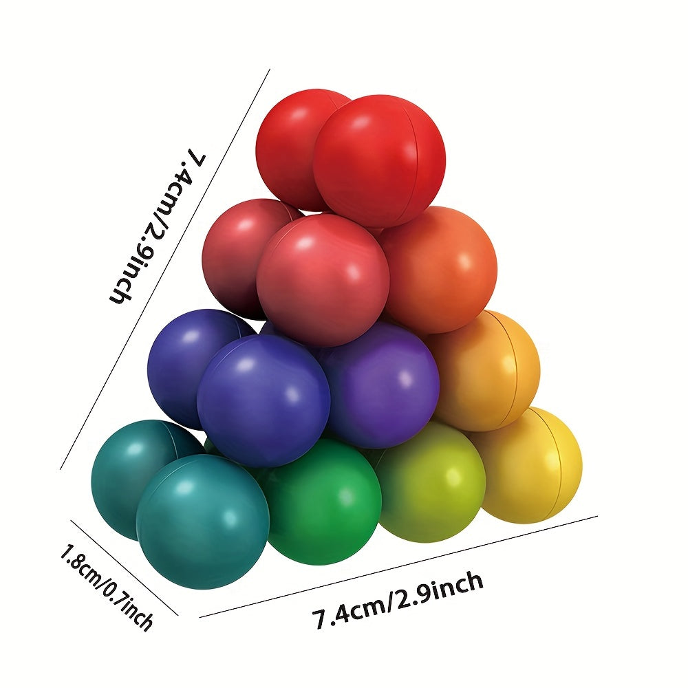 Autism Sensory Toys For Kids - Inseparable Rainbow Ball - Fidget Toys Adults