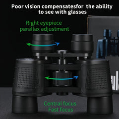 8x35mm Compact Binoculars Professional Handheld Optics for Bird Watching