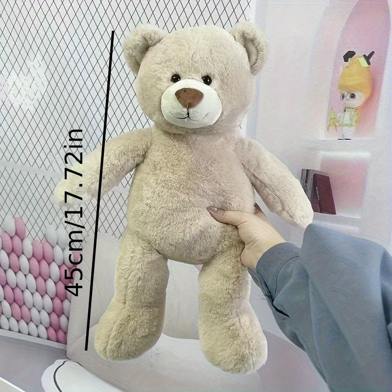 Large Stuffed Teddy Bear Plush Toy Red Bow Tie Muzzle & Eyes