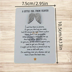 Men's Wooden Memorial Pocket Token Thoughtful Gift for Loss & Remembrance