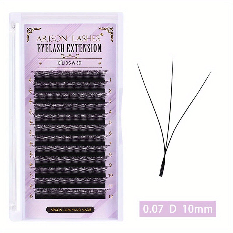 3D W Shape Lashes Premade Fans Volume Eyelashes Extension