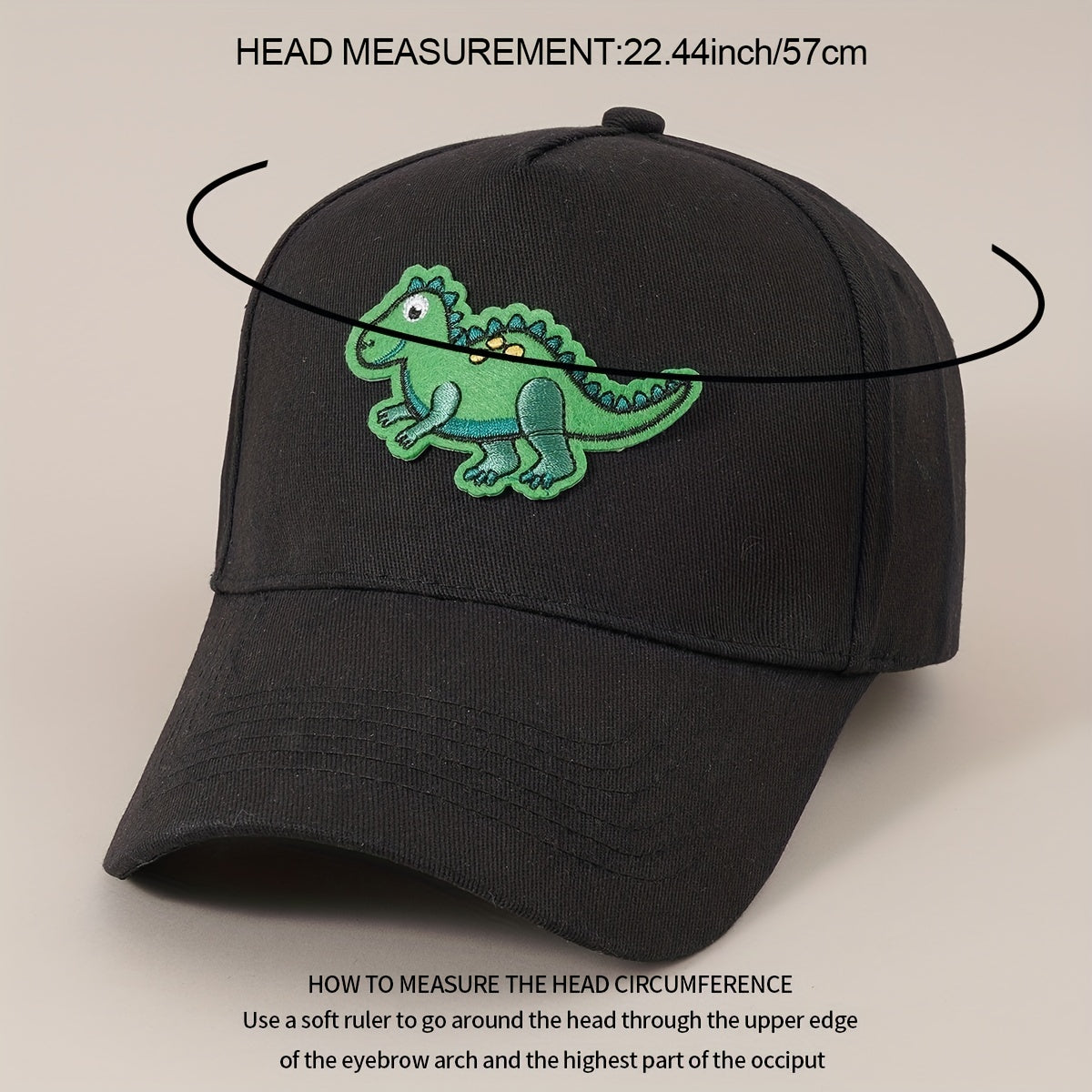 Dino Hat Embroidered Baseball Cap