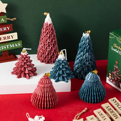 Christmas Tree Aromatherapy Candle Cedar Decorated Long Lasting Aromatherapy