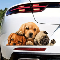 Creative Puppy Dog Car Sticker Waterproof Scratch Cover Decal
