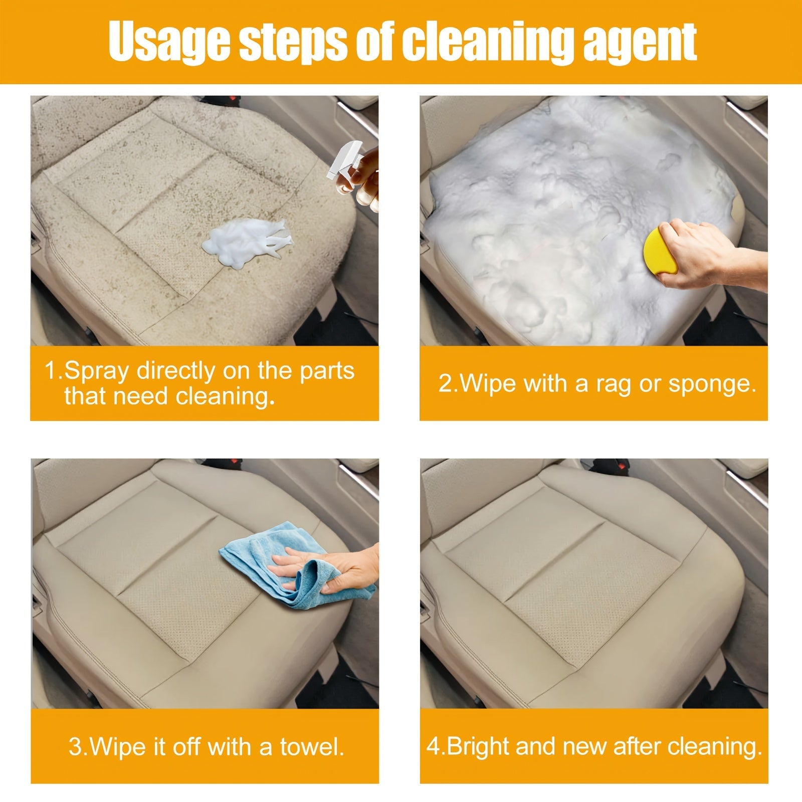Foam Cleaner for Car Interior - Powerful Decontamination Nozzle