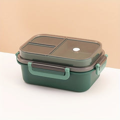 Double Layer Insulated Lunch Box with Spoon - Office Workers Bento Box