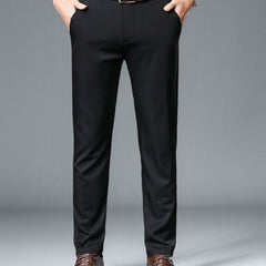 Men's Summer Dress Pants Classic Straight Leg Business Formal