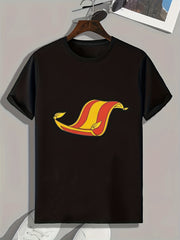 Blanket Print Men's Graphic Tee Summer Casual Comfy T-shirt