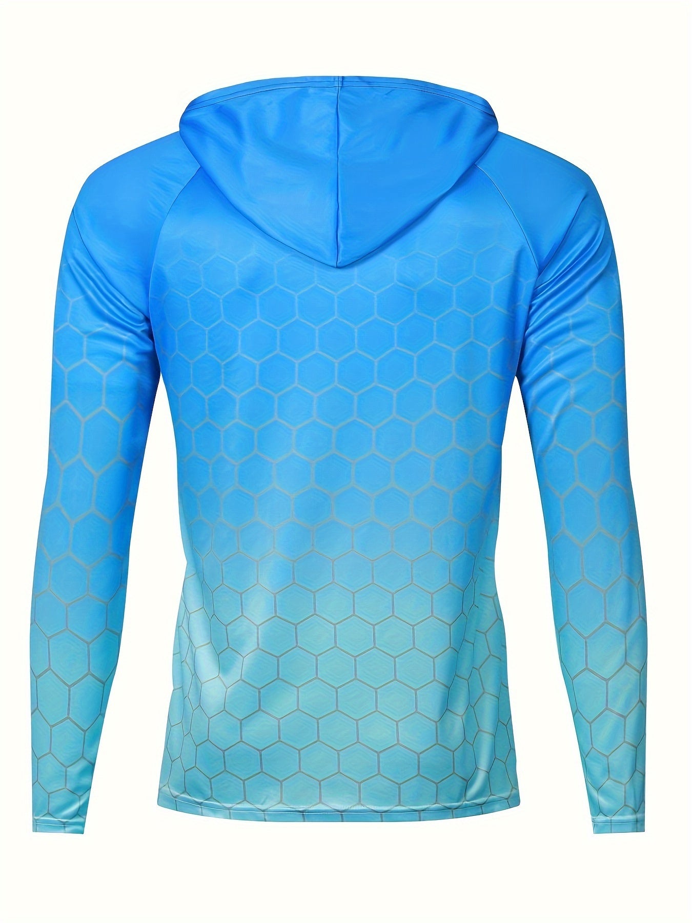 Men's Gradient Hoodie Anti UV Sunscreen Sun Protection Fishing Shirt