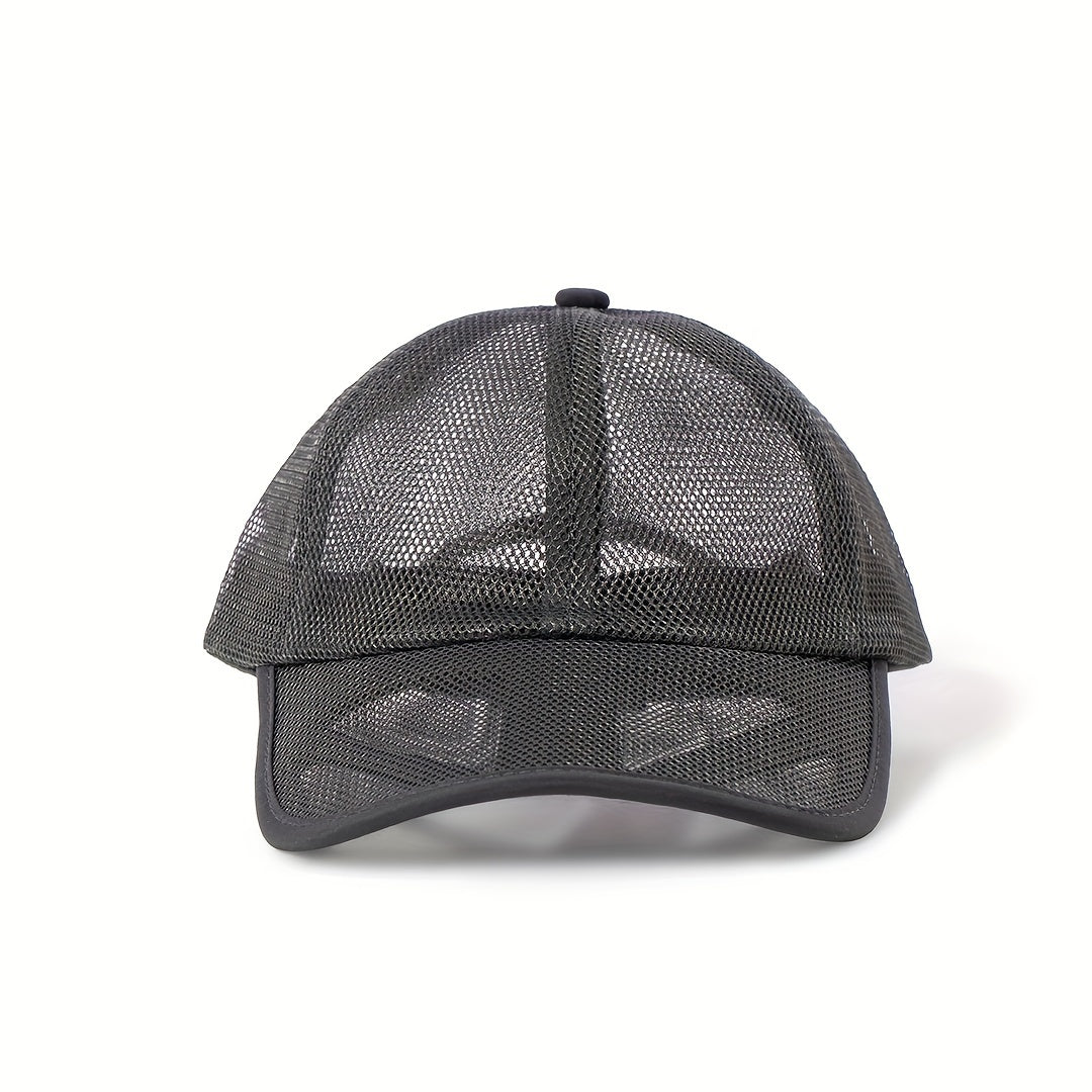 Mesh Hat Hollow Brim Baseball Cap Sun Hat Men's Peaked Cap