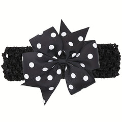 Girls Bow Knot Polka Dot Headband Head Accessories Headwear