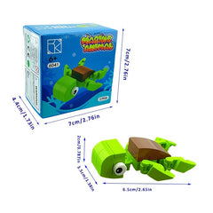 10pcs Ocean Adventure Building Block Set ABS Plastic Sea Life Models