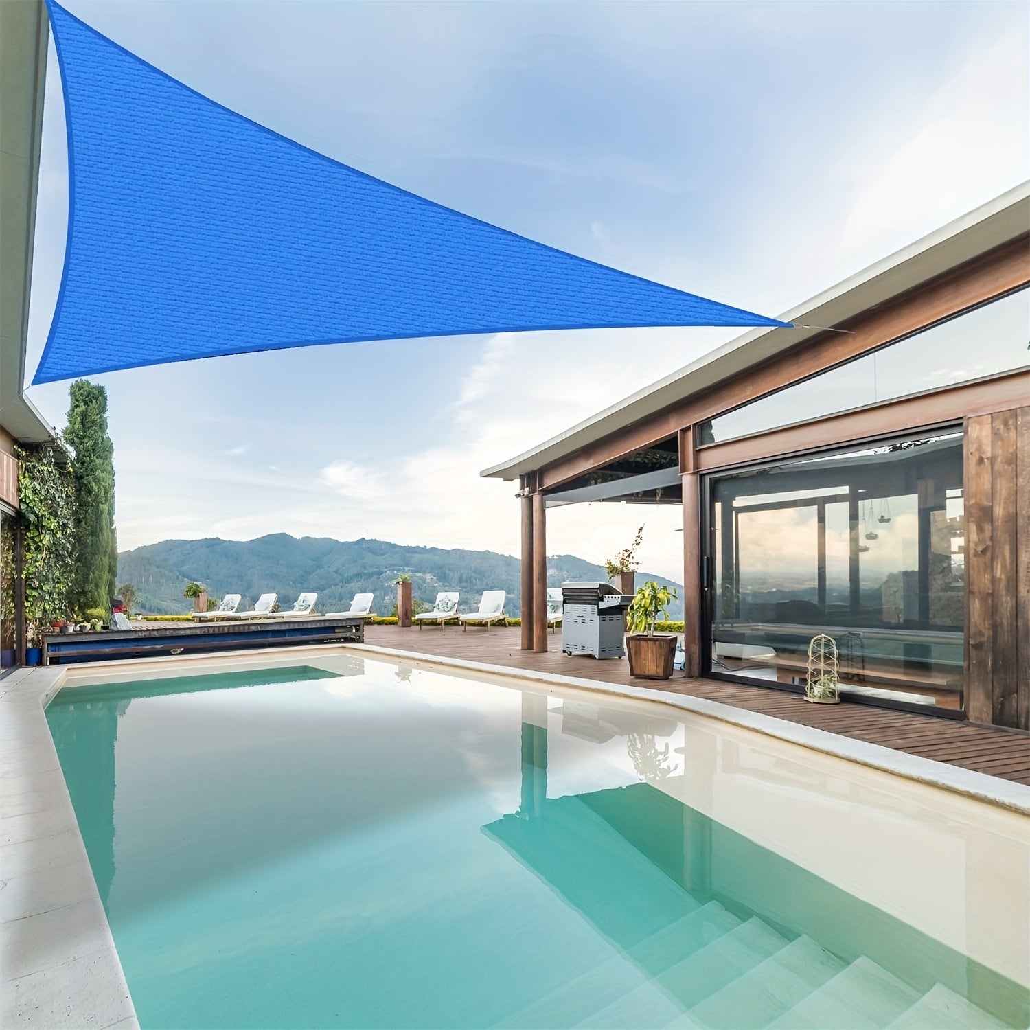 Sun Shade Sail Triangle Canopy Shades For Outdoor Patio Pergola Cover