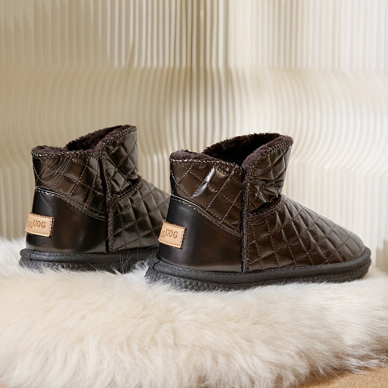 Women's Plush Lined Waterproof Ankle Boots