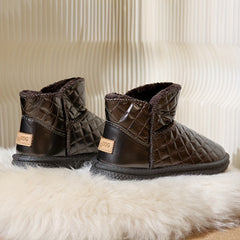 Women's Plush Lined Waterproof Ankle Boots