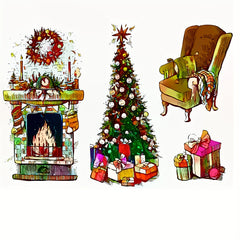Christmas Halloween Gift Stamp For Card Making DIY Decoration