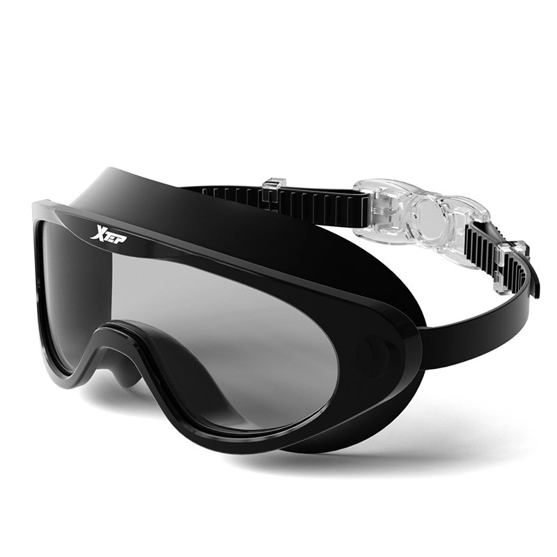 HD Waterproof Anti-fog Swimming Goggles Large Frame
