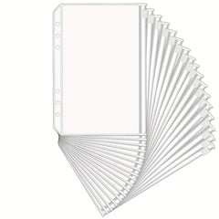 A5 Binder Pockets Money Saving Organizers Waterproof PVC Clear Zipper Pouch