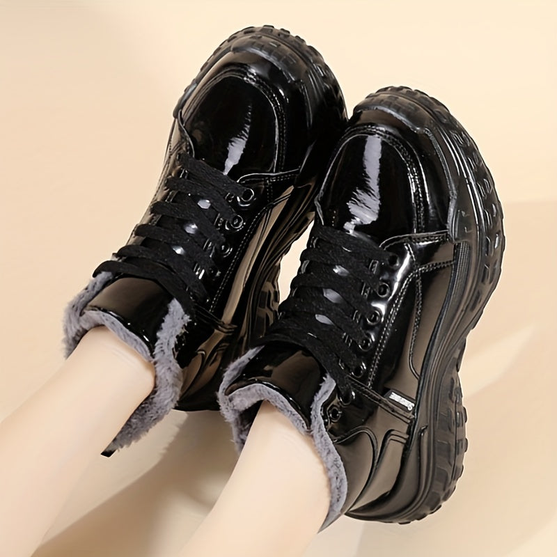 Women's Thick Sole Snow Boots Non Slip Winter Warm Short Boots