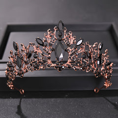 Vintage Rhinestone Crown Tiara Wedding Hair Accessories
