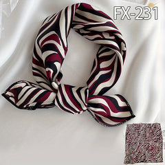 Animal Pattern Square Scarf Satin Bandana