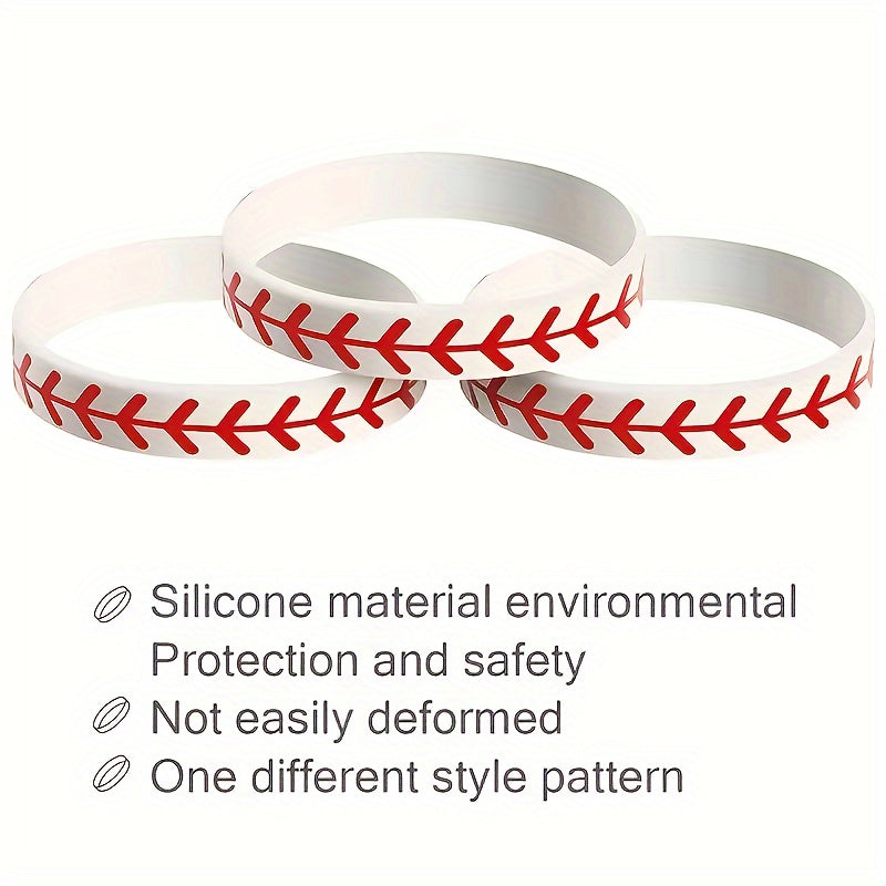 15 Softball Bracelets Softball Wristband Silicone Softball Players Teams
