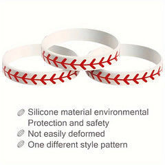15 Softball Bracelets Softball Wristband Silicone Softball Players Teams