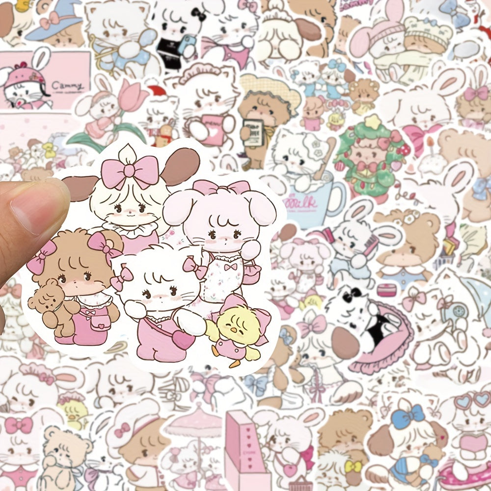 60pcs Animal Graffiti Stickers Waterproof for Notebook, Guitar, Skateboard