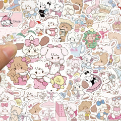 60pcs Animal Graffiti Stickers Waterproof for Notebook, Guitar, Skateboard