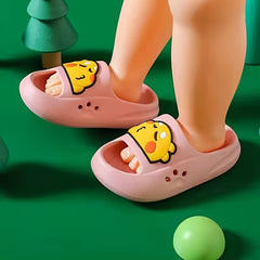 Cartoon Dinosaur Slippers For Boys Non Slip Lightweight Open Toe Slippers