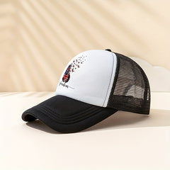 FREEDOM Butterfly Printed Baseball Cap Flag Pattern Mesh Trucker Hat