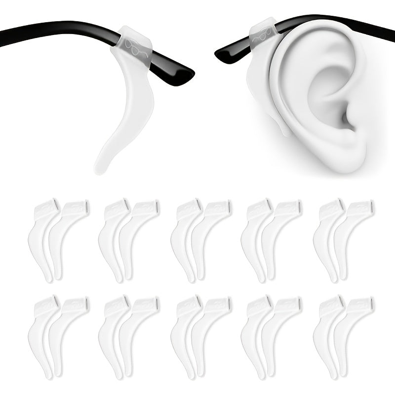 10 Pairs Non-slip Glasses Ear Clips