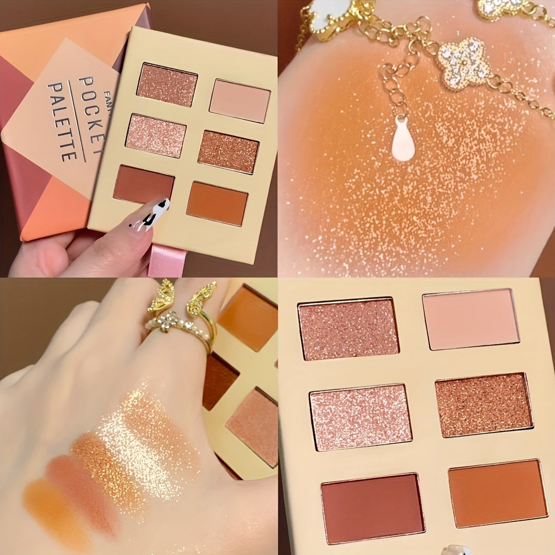 Orange Soda Eyeshadow Palette Brown Orange Pearly Matte Natural Finish