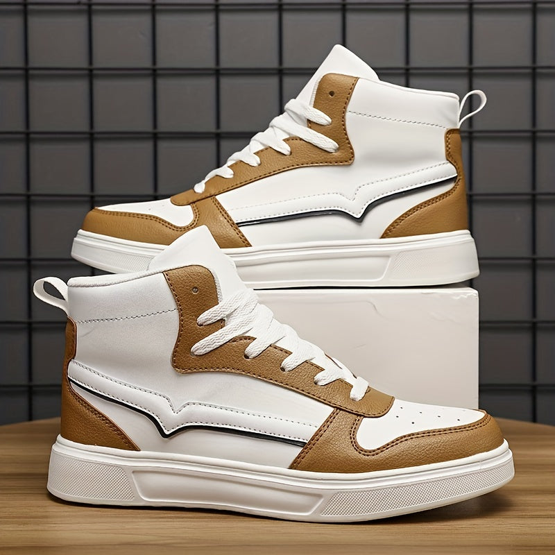 Men's High Top Skate Shoes Wear resistant Non Slip Casual Shoes
