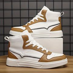 Men's High Top Skate Shoes Wear resistant Non Slip Casual Shoes