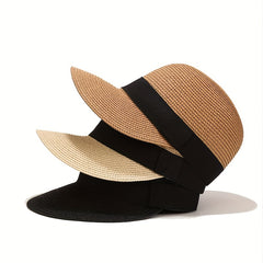 Straw Cap Equestrian Cap Daughter Summer Outdoor Travel Beach Straw Hat